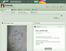 Tablet Screenshot of hinatamajo.deviantart.com