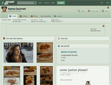 Tablet Screenshot of mama-gourmet.deviantart.com