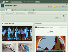 Tablet Screenshot of megaman-dragon.deviantart.com