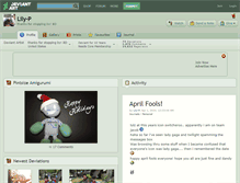 Tablet Screenshot of lily-p.deviantart.com