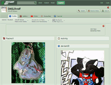 Tablet Screenshot of dmslilwolf.deviantart.com