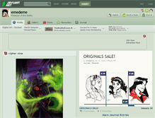 Tablet Screenshot of emedeme.deviantart.com
