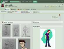 Tablet Screenshot of orion-redde.deviantart.com