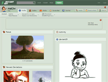 Tablet Screenshot of mat3w.deviantart.com