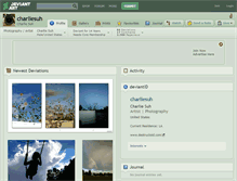 Tablet Screenshot of charliesuh.deviantart.com