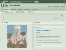 Tablet Screenshot of cherry-the-hedgefox.deviantart.com