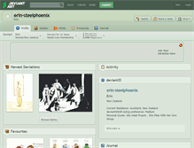 Tablet Screenshot of erin-steelphoenix.deviantart.com