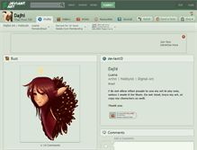 Tablet Screenshot of dajhi.deviantart.com