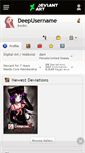 Mobile Screenshot of deepusername.deviantart.com