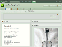 Tablet Screenshot of greenraingypsykinz52.deviantart.com