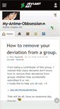 Mobile Screenshot of my-anime-obbsession.deviantart.com