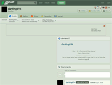 Tablet Screenshot of darking694.deviantart.com
