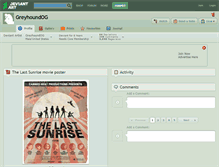Tablet Screenshot of greyhoundog.deviantart.com