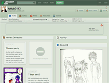 Tablet Screenshot of kattak0113.deviantart.com