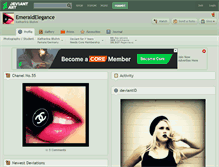 Tablet Screenshot of emeraldelegance.deviantart.com