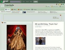 Tablet Screenshot of frozenstarro.deviantart.com