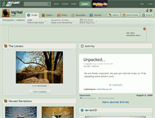 Tablet Screenshot of log1kal.deviantart.com