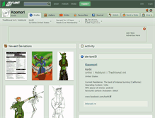 Tablet Screenshot of koomori.deviantart.com