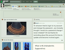 Tablet Screenshot of ladytech.deviantart.com