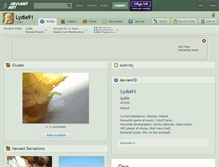 Tablet Screenshot of lydia91.deviantart.com