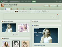 Tablet Screenshot of emma-watson-club.deviantart.com