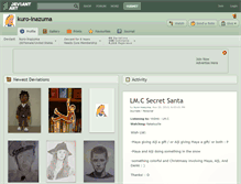 Tablet Screenshot of kuro-inazuma.deviantart.com