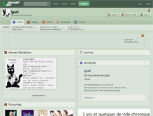 Tablet Screenshot of iguel.deviantart.com