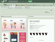 Tablet Screenshot of fuj1.deviantart.com