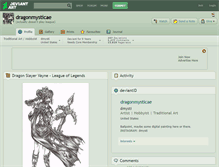 Tablet Screenshot of dragonmysticae.deviantart.com