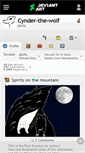 Mobile Screenshot of cynder-the-wolf.deviantart.com