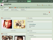 Tablet Screenshot of colorandhope.deviantart.com