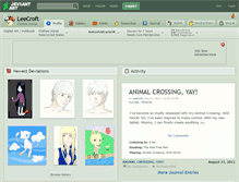 Tablet Screenshot of leecroft.deviantart.com