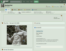 Tablet Screenshot of dankatcher.deviantart.com