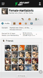 Mobile Screenshot of female-martialarts.deviantart.com