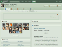 Tablet Screenshot of female-martialarts.deviantart.com