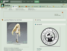 Tablet Screenshot of geoexe.deviantart.com