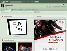 Tablet Screenshot of cassandrad.deviantart.com