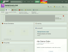 Tablet Screenshot of hentai-lovers-club.deviantart.com