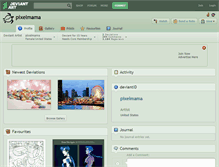 Tablet Screenshot of pixelmama.deviantart.com