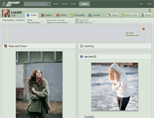 Tablet Screenshot of lucem.deviantart.com