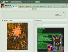 Tablet Screenshot of leafystar.deviantart.com