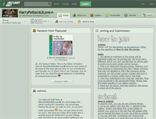 Tablet Screenshot of harrypotteraulove.deviantart.com