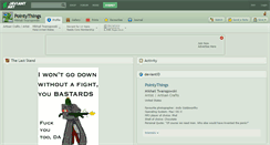 Desktop Screenshot of pointythings.deviantart.com