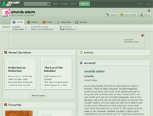 Tablet Screenshot of amanda-adams.deviantart.com