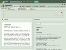 Tablet Screenshot of frazeocity.deviantart.com