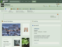 Tablet Screenshot of eriksnow.deviantart.com