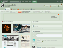 Tablet Screenshot of memorabledesign.deviantart.com