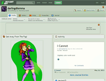 Tablet Screenshot of darlingdilemma.deviantart.com