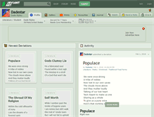 Tablet Screenshot of dadestar.deviantart.com