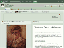 Tablet Screenshot of linkworshiper.deviantart.com